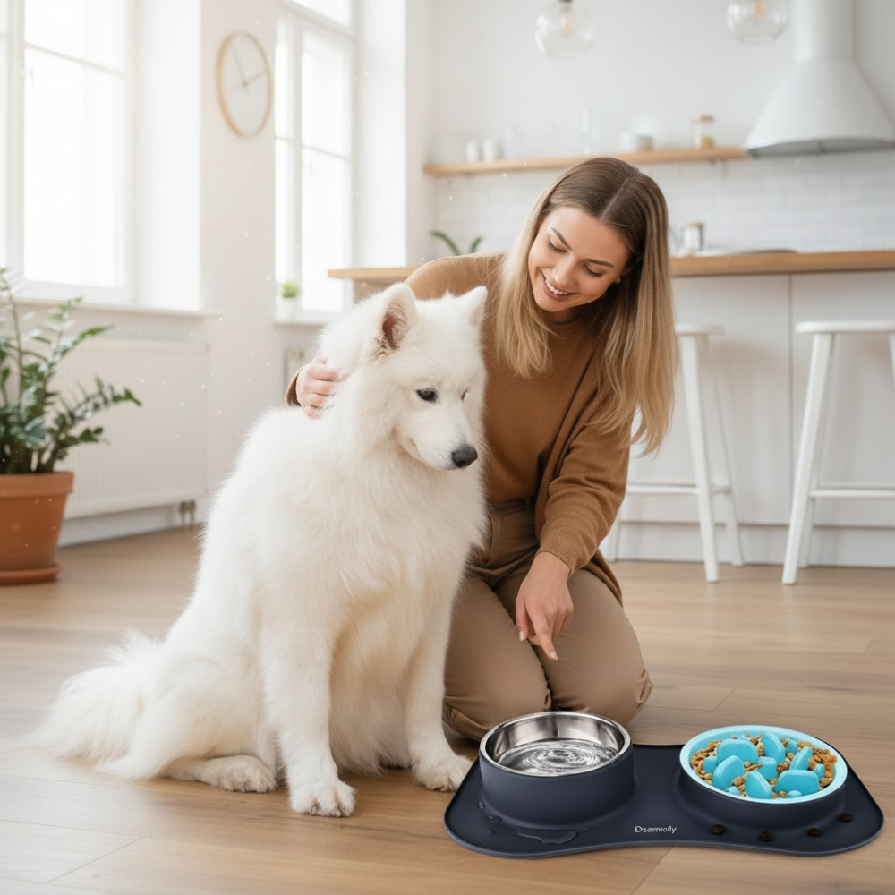 3-in-1 Slow Feeder Bowl Set