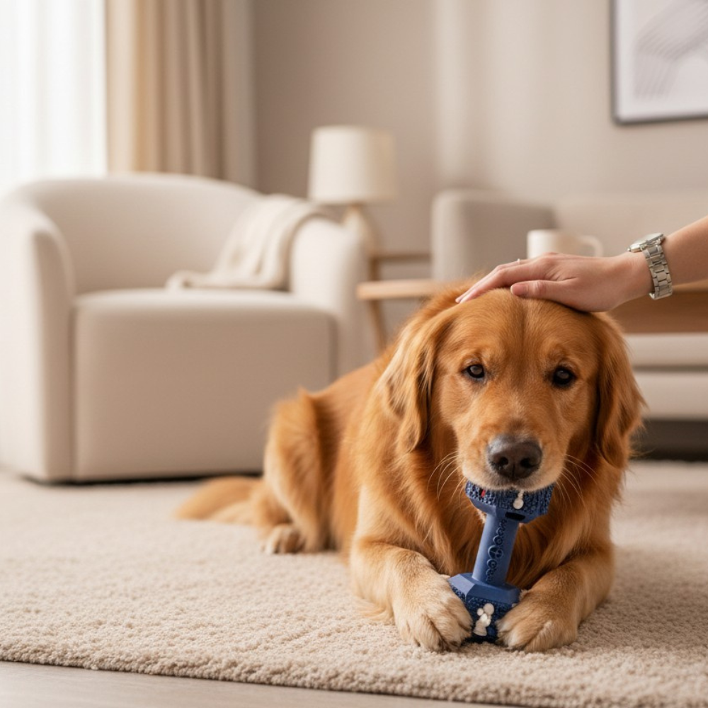 Natural Rubber Dumbbell Treat Toy