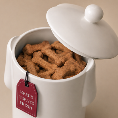Minimalist Dog Treat Container