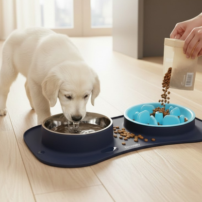 3-in-1 Slow Feeder Bowl Set