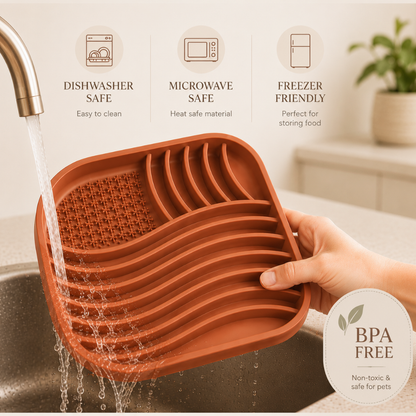Silicone Slow Feeder Dog Bowl