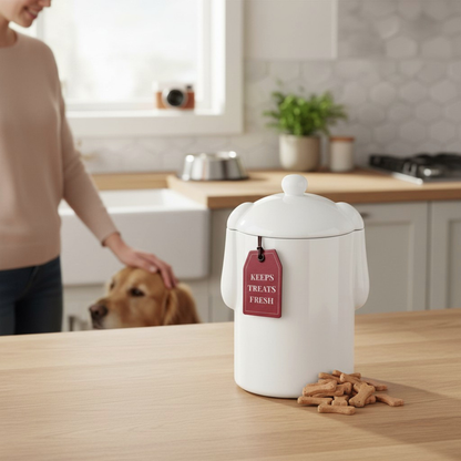 Minimalist Dog Treat Container
